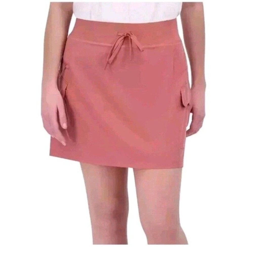 NWT GERRY 1745697 SOLID RED WOMEN'S BREEZY CARGO SKORT SZ S